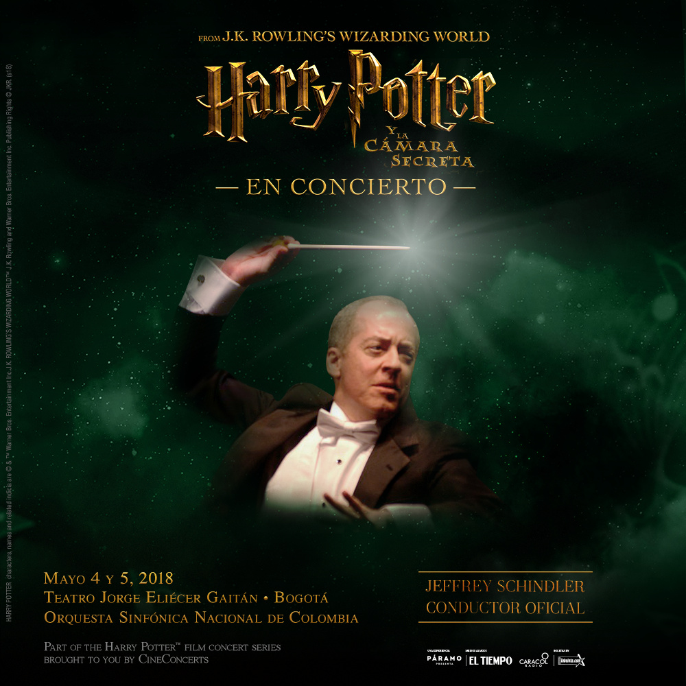 Harry Potter, Harry Potter y la cámara de los secretos, Warner Music, concierto de película, concierto de harry potter harry potter concert, Tan Grande y Jugando, Jeffrey Schindler